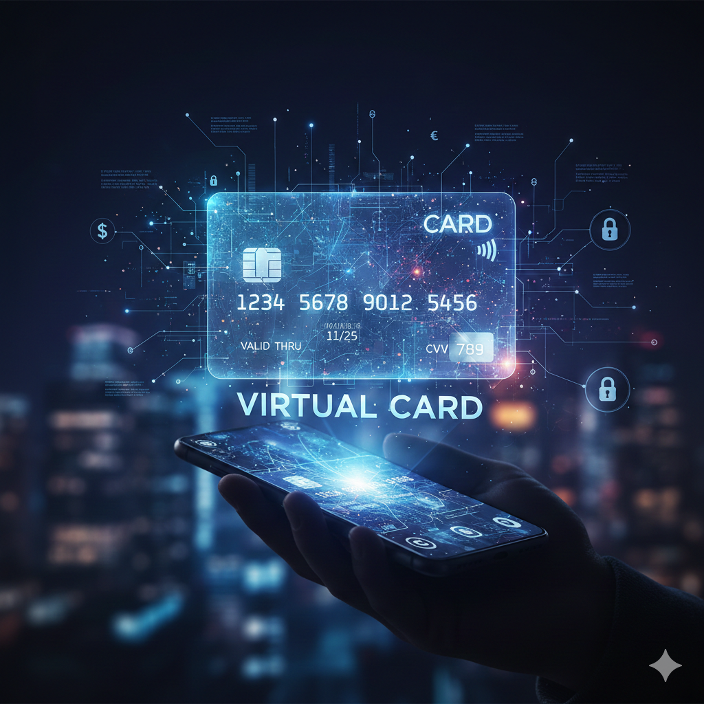 What is a virtual debit or credit card?
